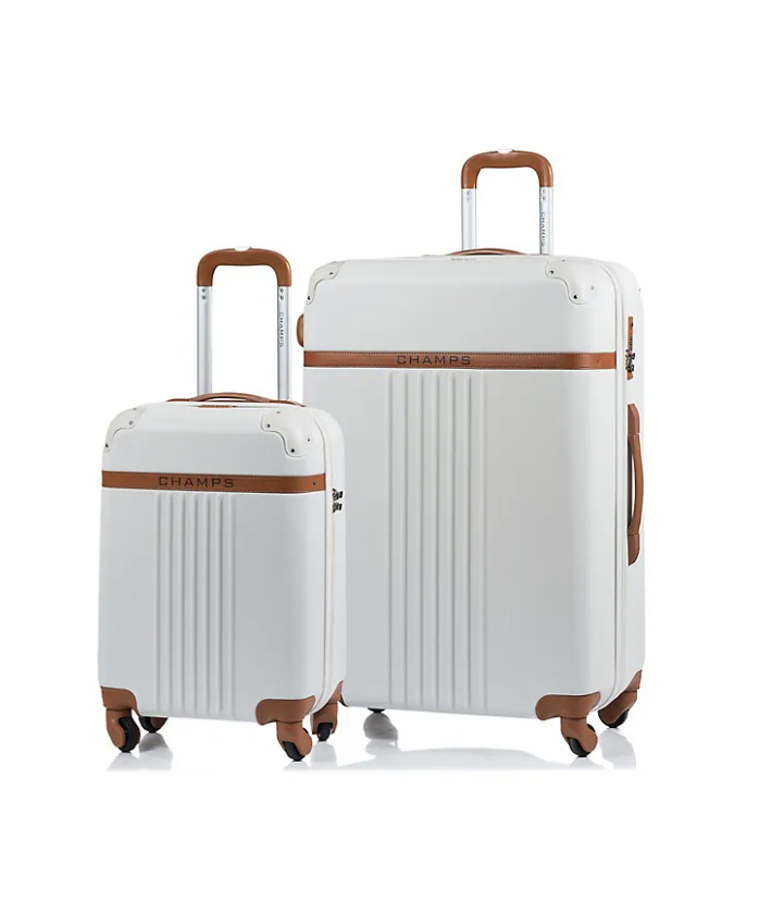 Champs Vintage Collection Abs Hardcase Expandable 2 Piece Luggage Set (photo via The Bay)