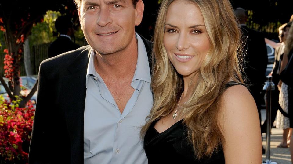 Charlie Sheen and wife Brooke Muelle arrives at 7th Annual Chrysalis Butterfly Ball on May 31, 2008 at a Private Residence in Los Angeles, California