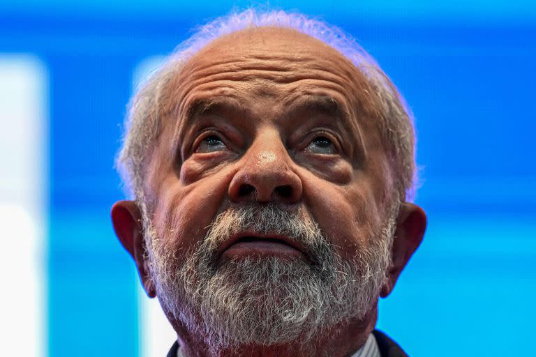 Luiz Inacio Lula da Silva, en una inauguración en Sao Bernardo do Campo, San Pablo. (NELSON ALMEIDA / AFP)