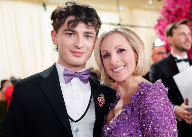 <p>Emma McIntyre/Getty</p> Tyler Daniel Grandalski and Marlee Matlin attend the 96th Annual Academy Awards on March 10, 2024 in Hollywood, California.