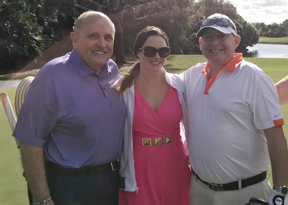 <div class="inline-image__caption"><p>Rudy Giuliani, Noelle Dunphy and Lev Parnas</p></div> <div class="inline-image__credit">Courtesy of Noelle Dunphy</div>