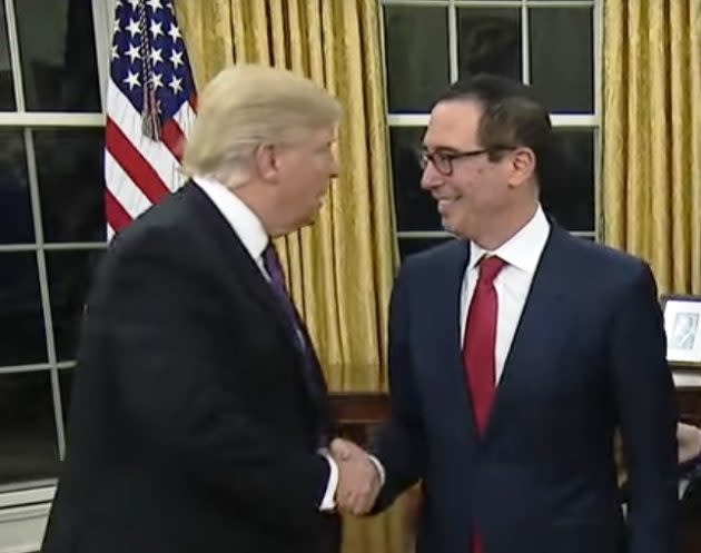 Donald Trump and Steven Mnuchin