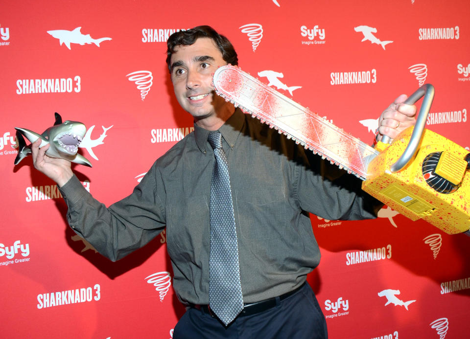 Anthony C. Ferrante arrives at Syfy's Sharknado 3 Party at Hotel Solamar on Friday, July 10, 2015 in San Diego, Calif. (Photo by Tonya Wise/Invision/AP)