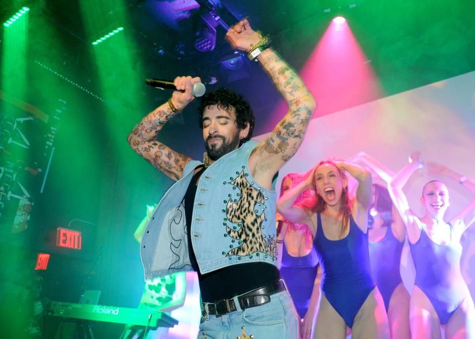 Ssion’s “slick hillbilly” ensemble was the standout look at Jeremy Scott’s star-studded after-party.