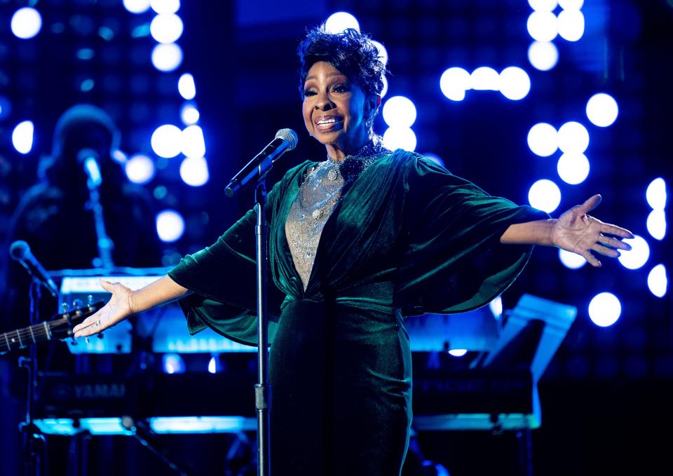 Gladys Knight, seen here performing at the CMT Giants: Charley Pride show at Ascend Amphitheater in Nashville, Tenn., will visit Ruth Eckerd Hall and Van Wezel.