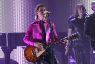 Brandi Carlile performs on stage at the 65th annual Grammy Awards on Sunday, Feb. 5, 2023, in Los Angeles. (AP Photo/Chris Pizzello)