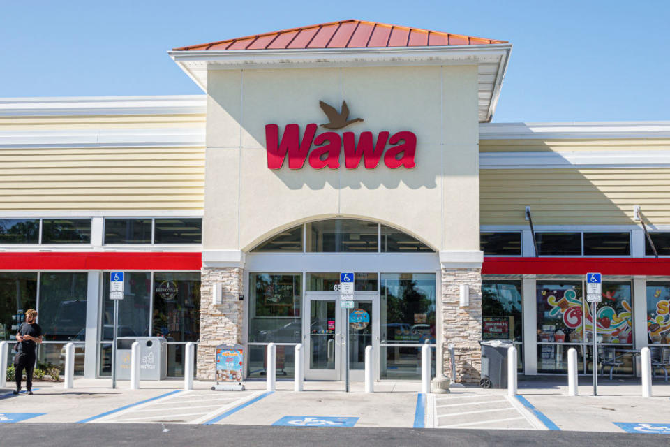 The outside of a Wawa.