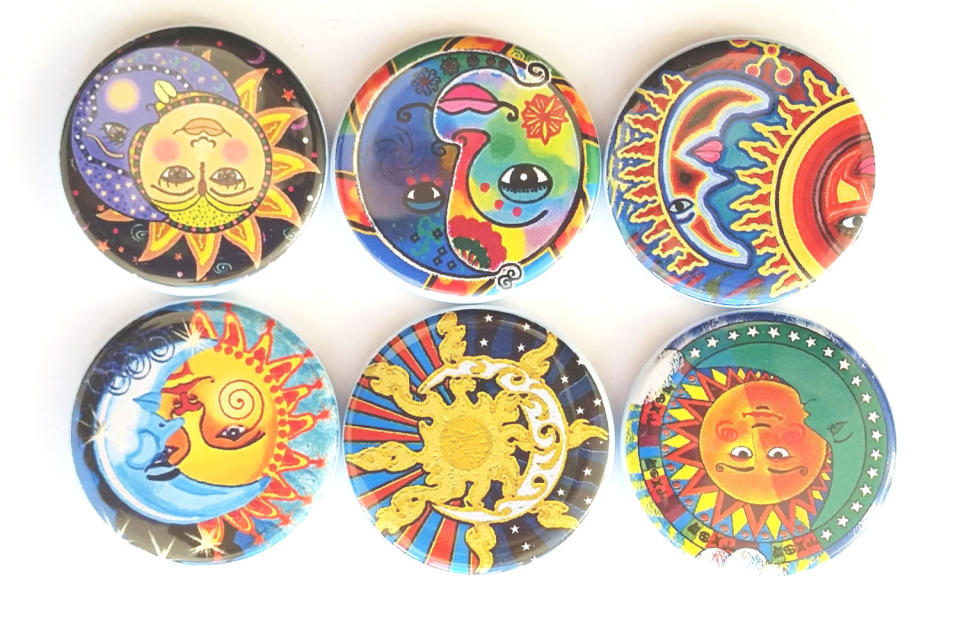 Image of sun and moon magnets