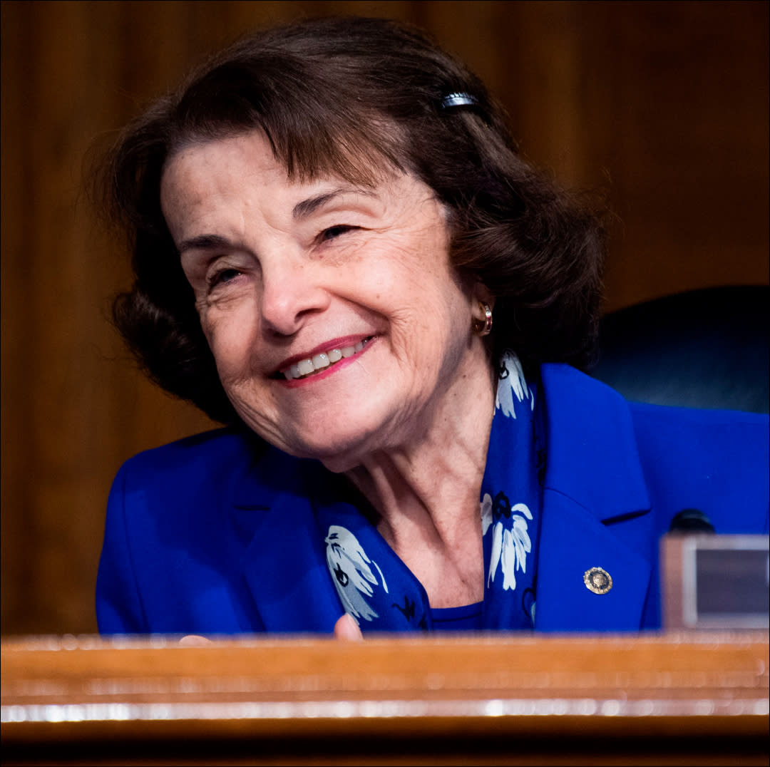  Sen. Dianne Feinstein, D-CA is seen during the Senate Judiciary Committee in Washington, D.C. on June 2, 2020. . 