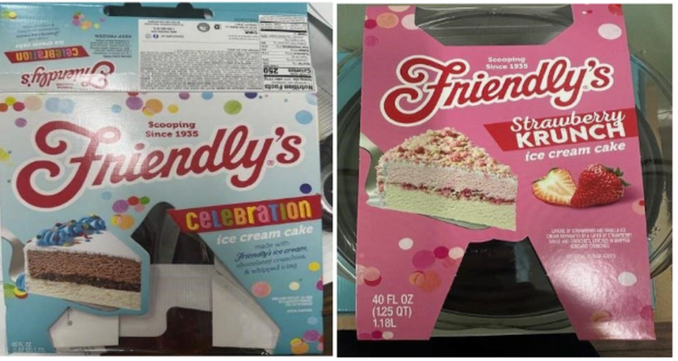 Friendly’s recalled ice cream cakes