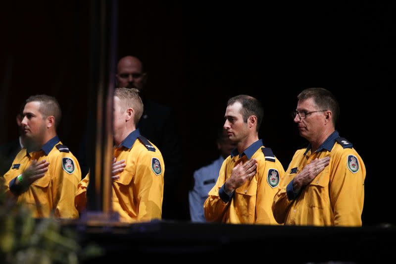 Victims of the Australian bushfires are honoured at a state memorial in Sydney