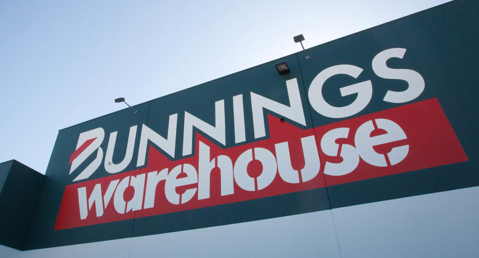 The logo of Wesfarmers Ltd.'s Bunnings Warehouse is displayed at a store in Sydney, Australia, on Thursday, July 28, 2011. Source: Getty Images