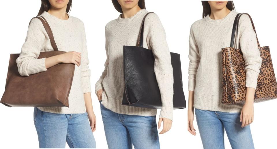 Nordstrom's affordable reversible tote is a must-have for fall (Image via Nordstrom)