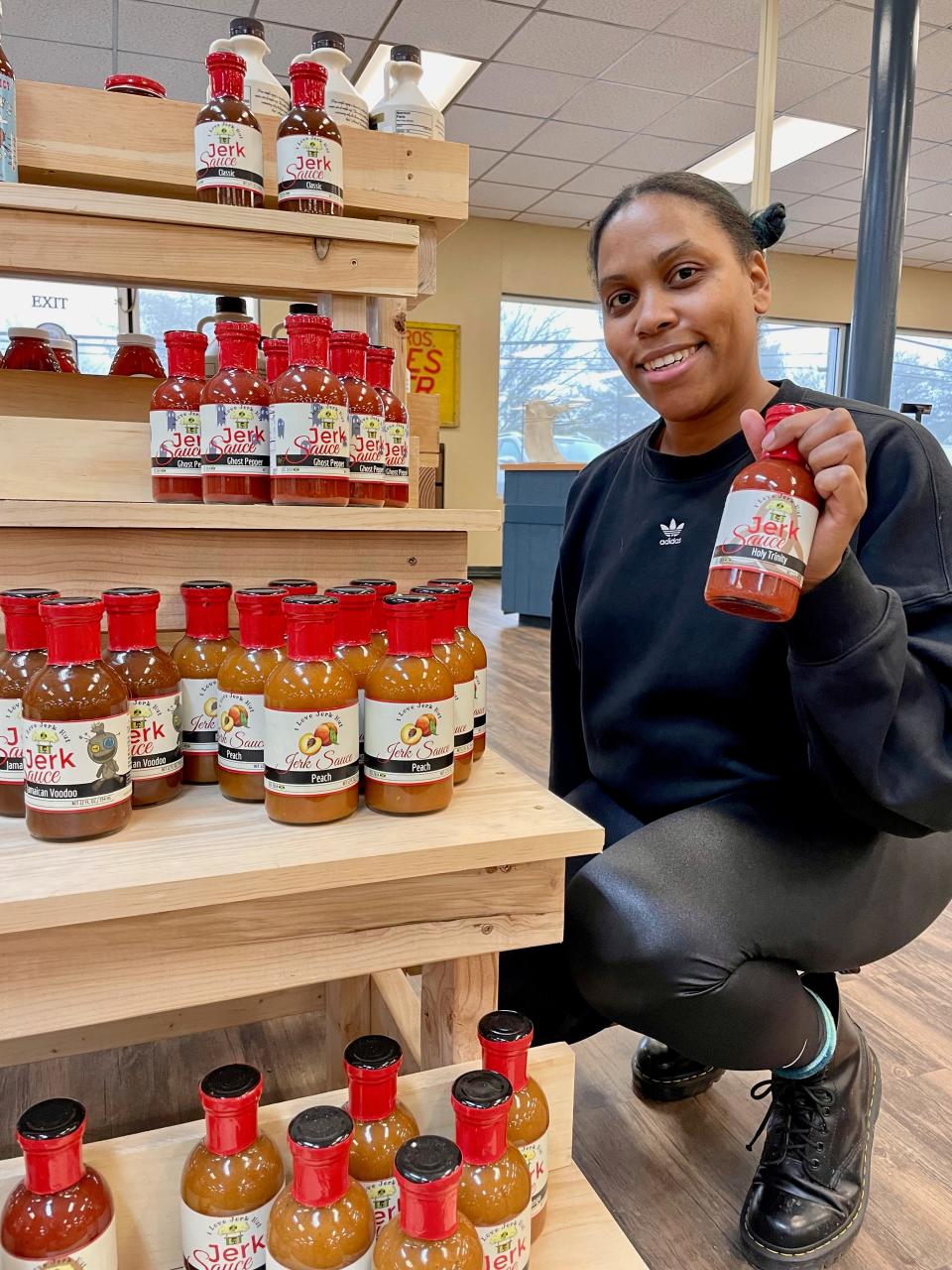 Crystal Johnson is owner of 1 Love Jerk Hut, which offers a line of specialty jerk sauces.