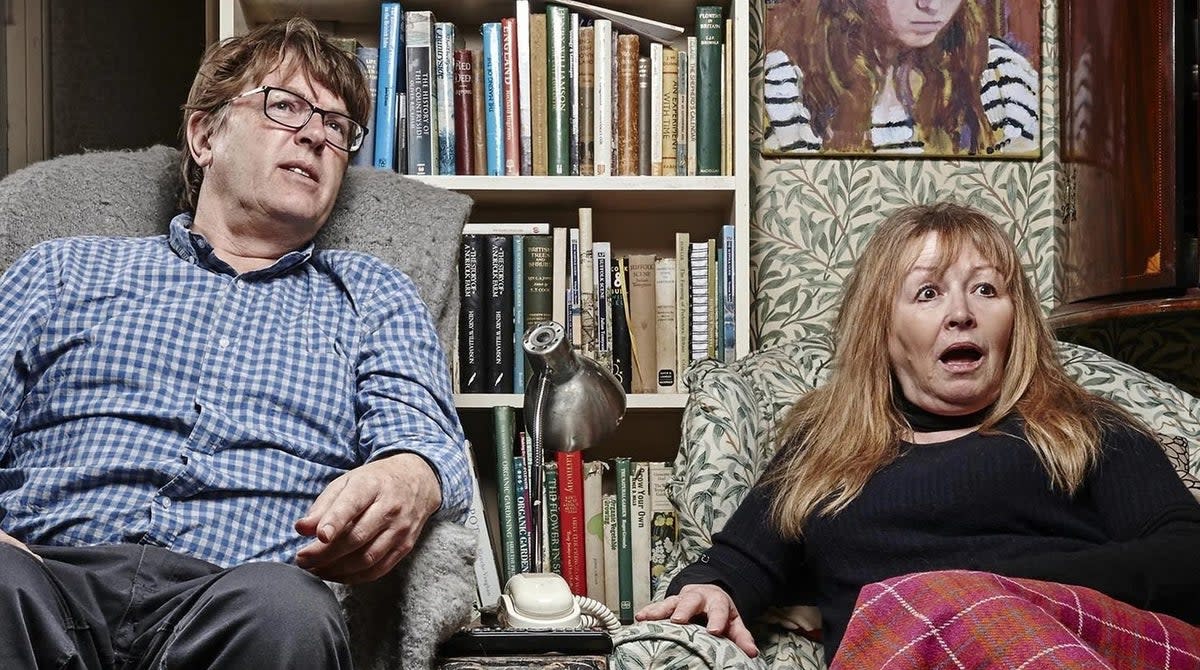Gogglebox stars Giles Wood and Mary Killen share milestone after ‘keeping quiet’ about TV earnings (Channel 4)