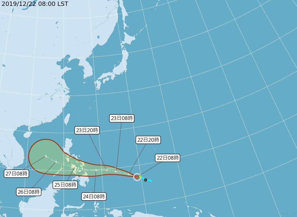 巴逢颱風帶水氣，本周這天全台變天降溫又降雨！圖/中央氣象局