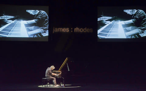 James Rhodes performing at Peralada Festival, Spain in 2017 - Credit:  Agencia EFE/REX/Shutterstock