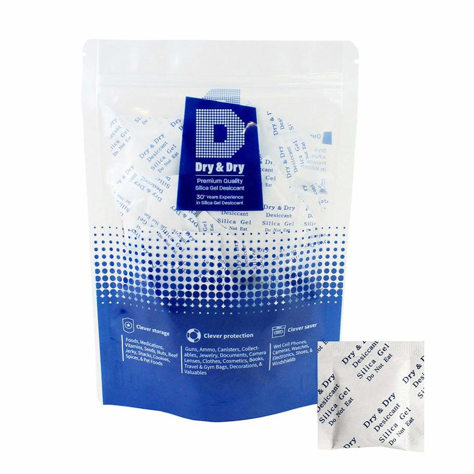 Dry & Dry 2 Gram [100 Packets] Food Safe Silica Gel Packs