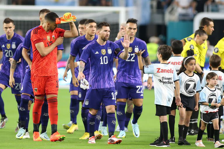 Lionel Messi y Lautaro Martínez, los goleadores de la Argentina contra Honduras