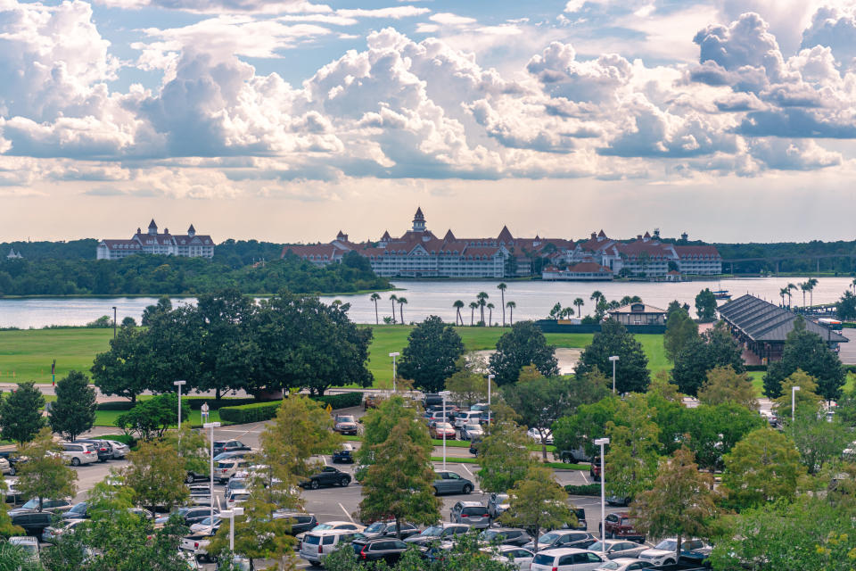 ORLANDO, FLORIDA, UNITED STATES - 2019/07/17: Urban skyline of resorts at Walt Disney World's Magic Kingdom amusement park. (Photo by Roberto Machado Noa/LightRocket via Getty Images)