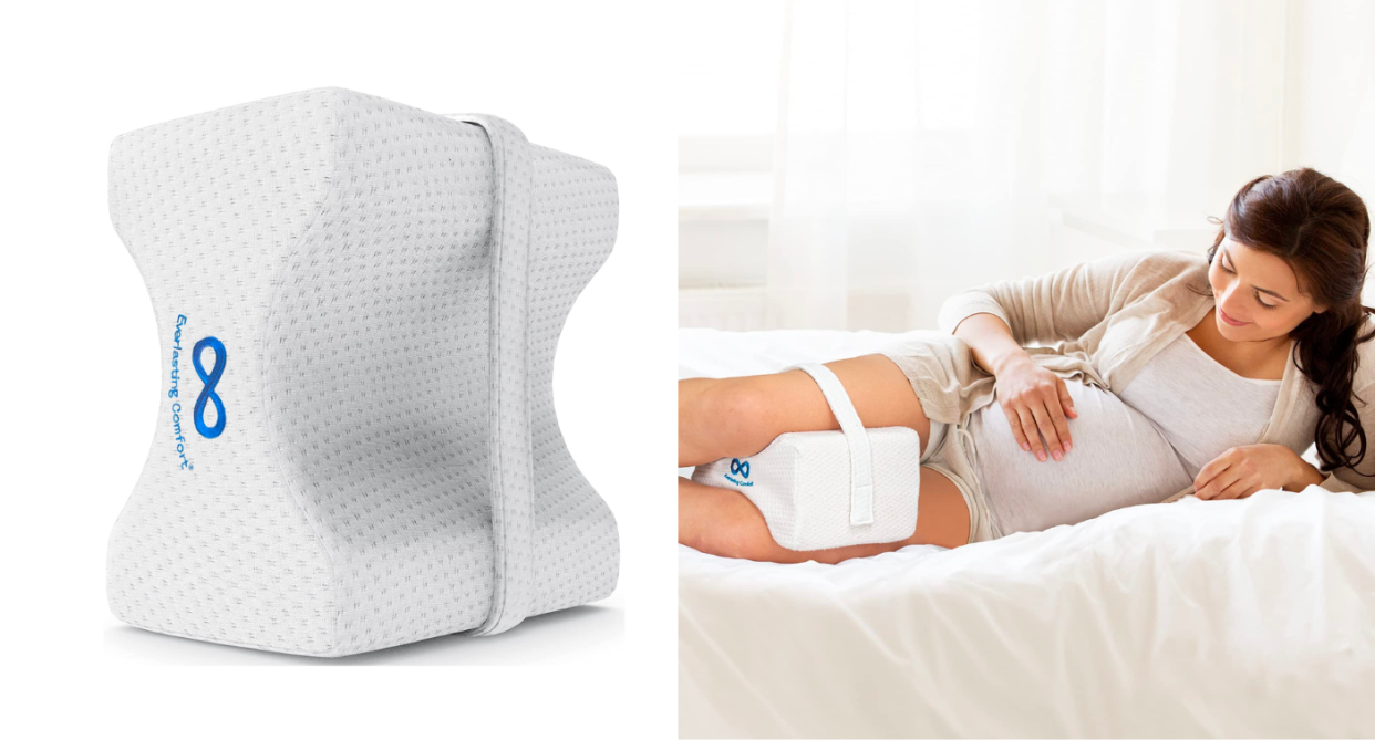 Save 33% on the Everlasting Comfort Knee Pillow. Photos via Amazon.