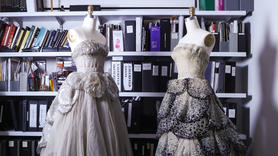 "Venus" and "Junon" ball gowns by the House of Dior's Fall-Winter 1949 collection. - Hippolyte Petit/BFA.com; Courtesy The Metropolitan Museum of Art