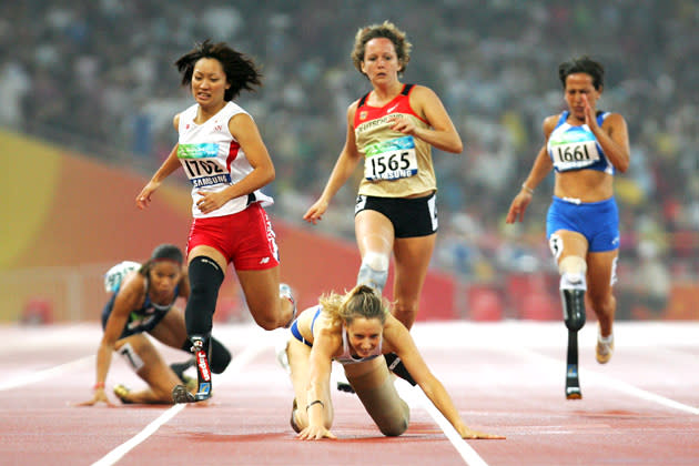 She is the Asian record holder in the T44 (one leg amputated below the knee) 200 meter and long jump and she was the first Japanese woman to be at the start line in a 100 meter final race in the 2008 Beijing Paralympic Olympics.