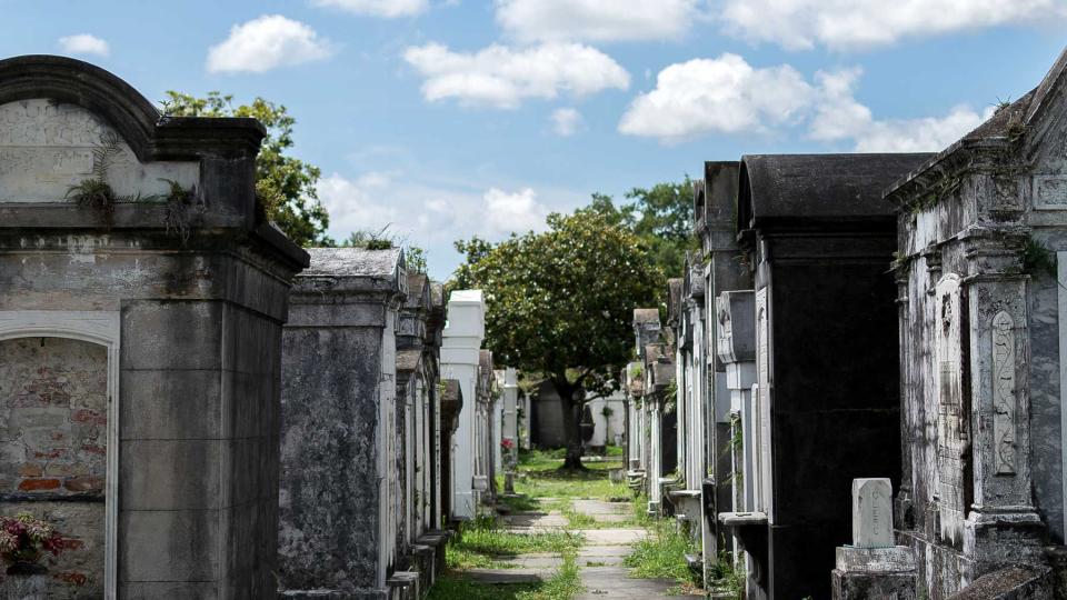 New Orleans Lafayette Cemetery on a sunny day