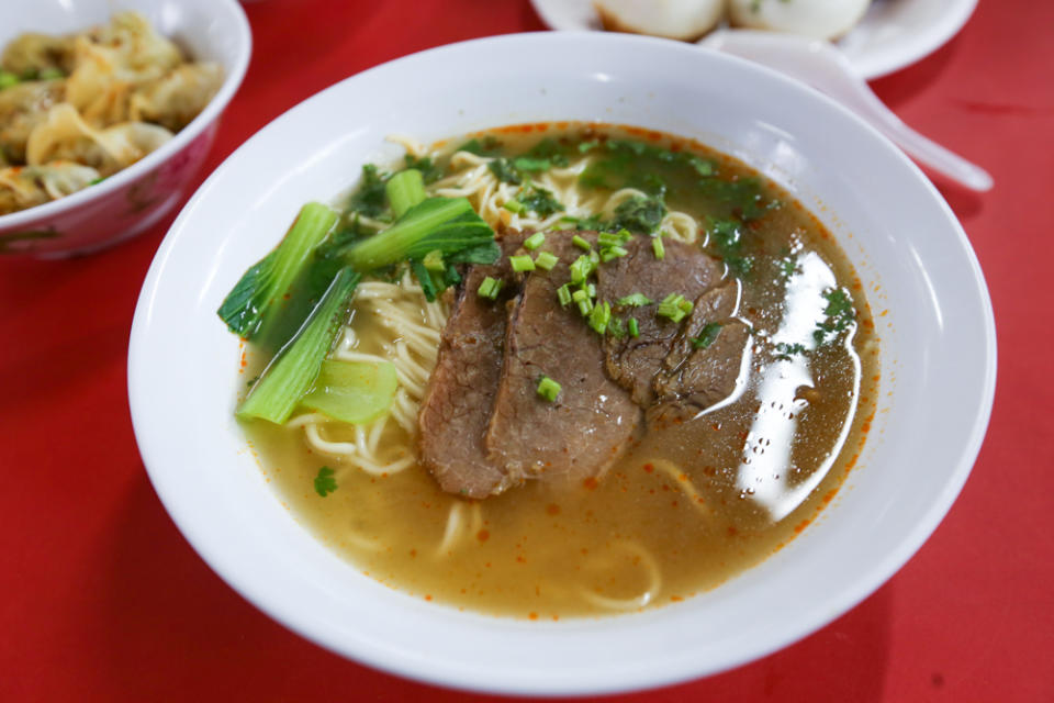 Shang Hai Fried Xiao Long Bao - beef noodles