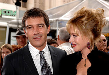 Antonio Banderas and Melanie Griffith at the LA premiere of Columbia Pictures' The Legend of Zorro