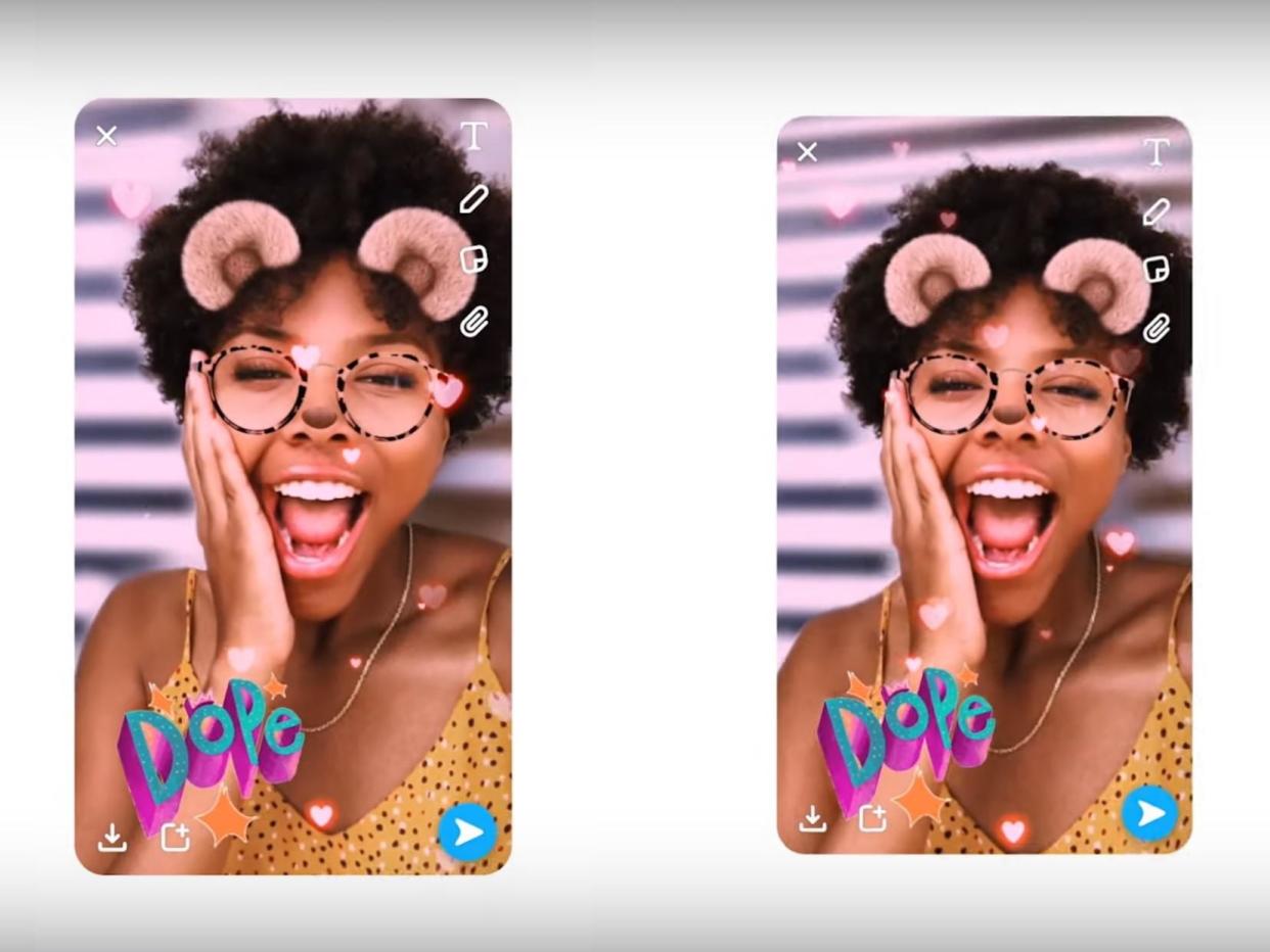 The new Snapchat camera feature only works with newer iPhones: Snapchat