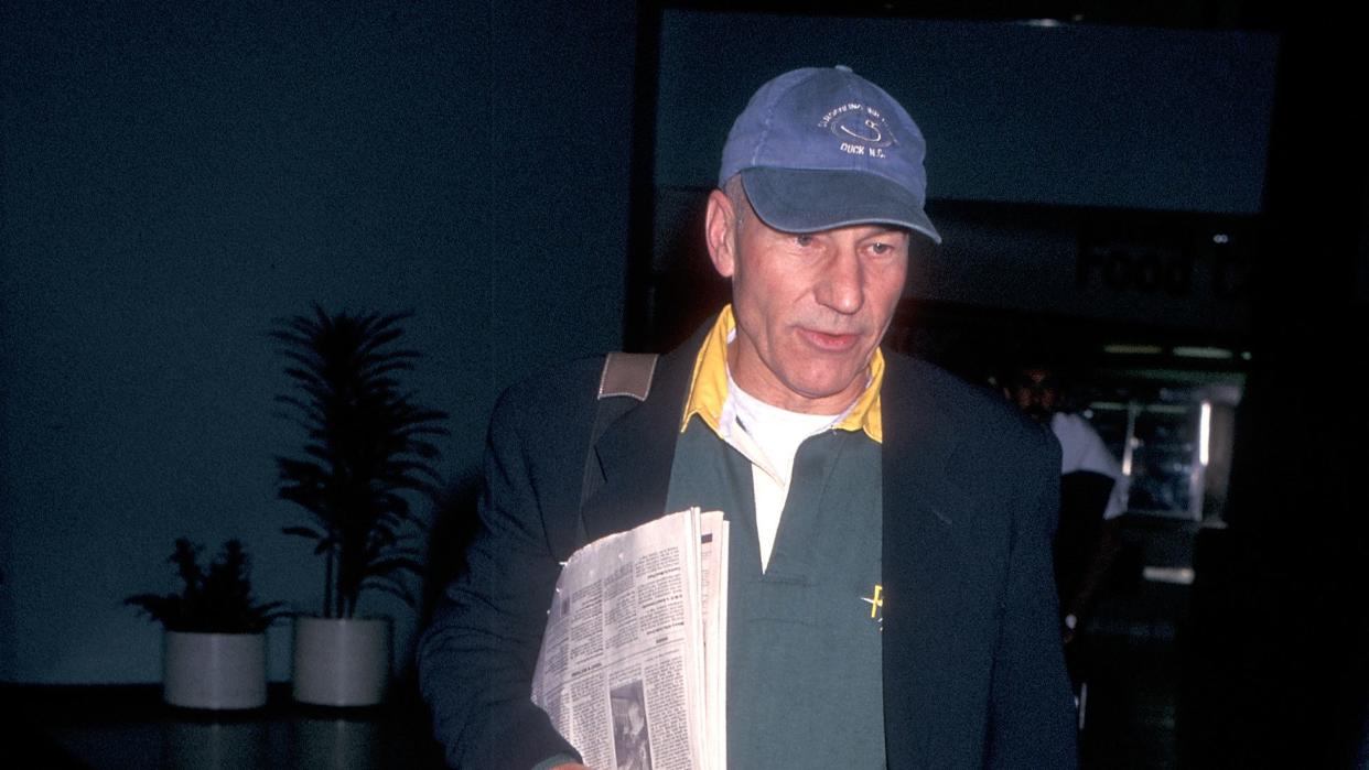 patrick stewart sighting at the los angeles international airport