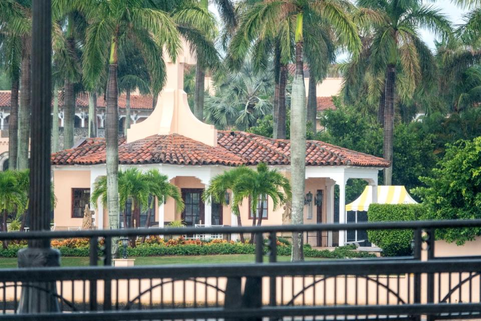 Trump’s Mar-a-Lago residence in Florida is pictured on 21 September. (EPA)