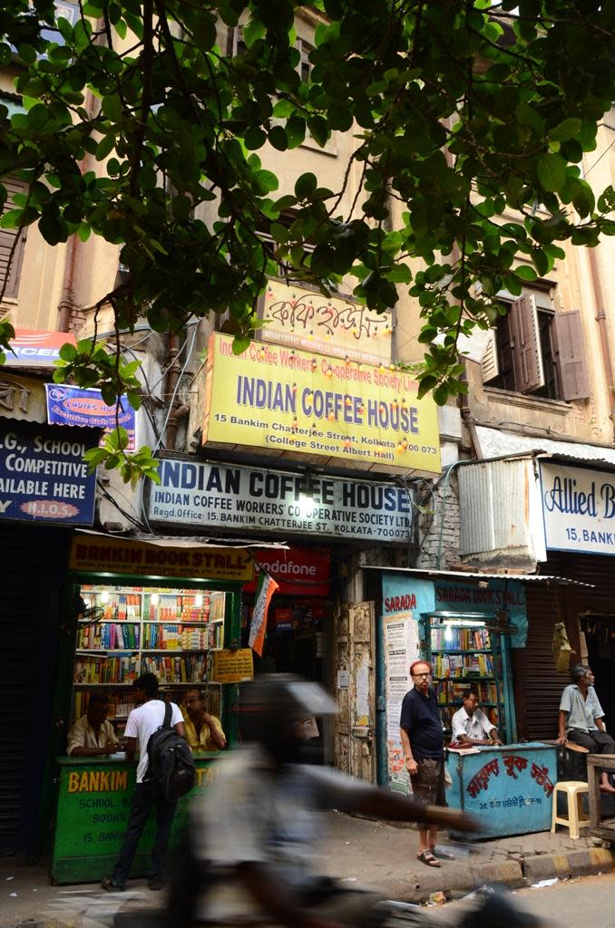 The Coffee House on College street in Kolkata has a reputation as a meeting place of artists, writers, thinkers and other intellectuals.