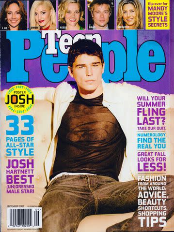 Josh Hartnett on a 2002 Teen PEOPLE cover