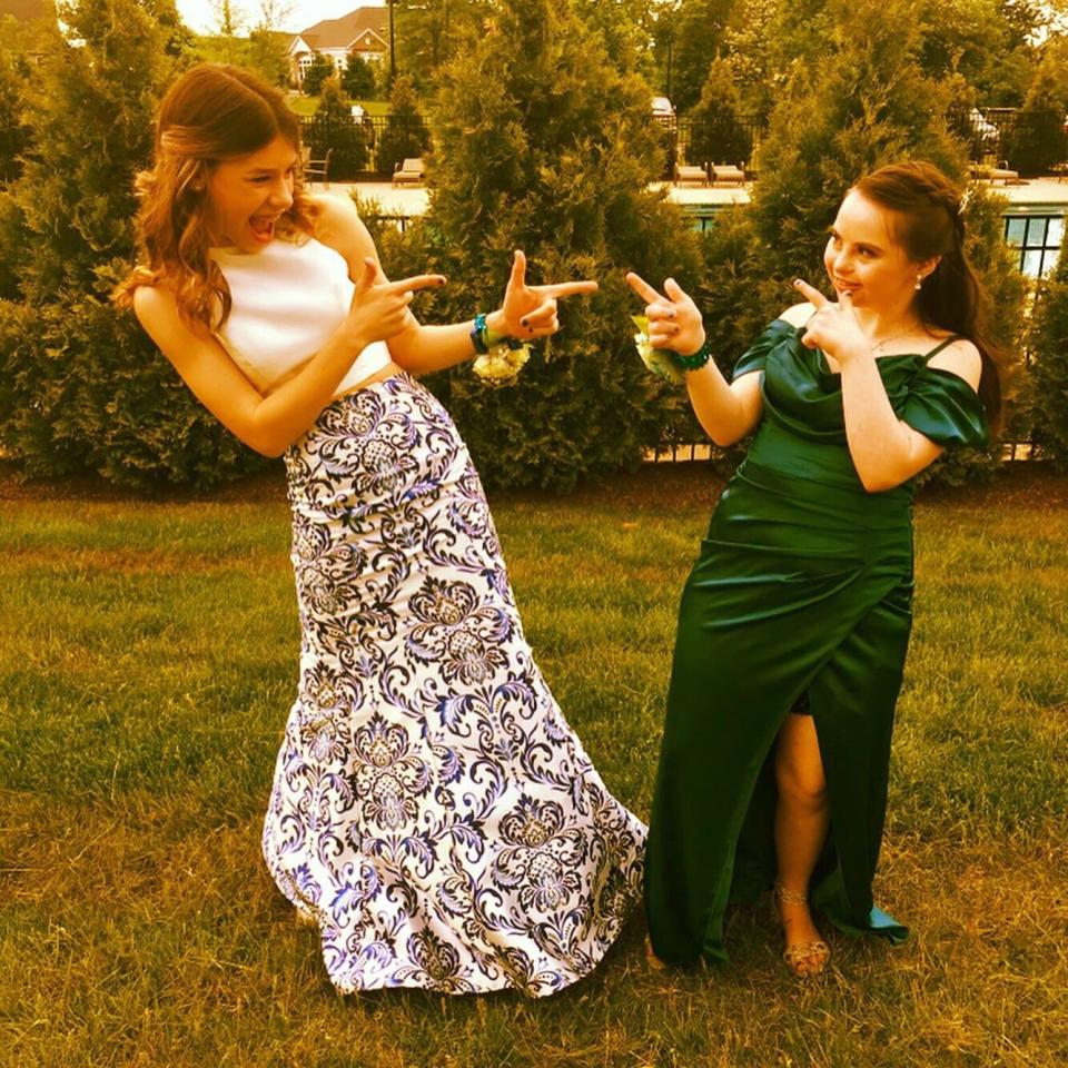 Lily Doyle and her friend Lily Valentino were two of the students forced to leave their senior prom early on May 17.