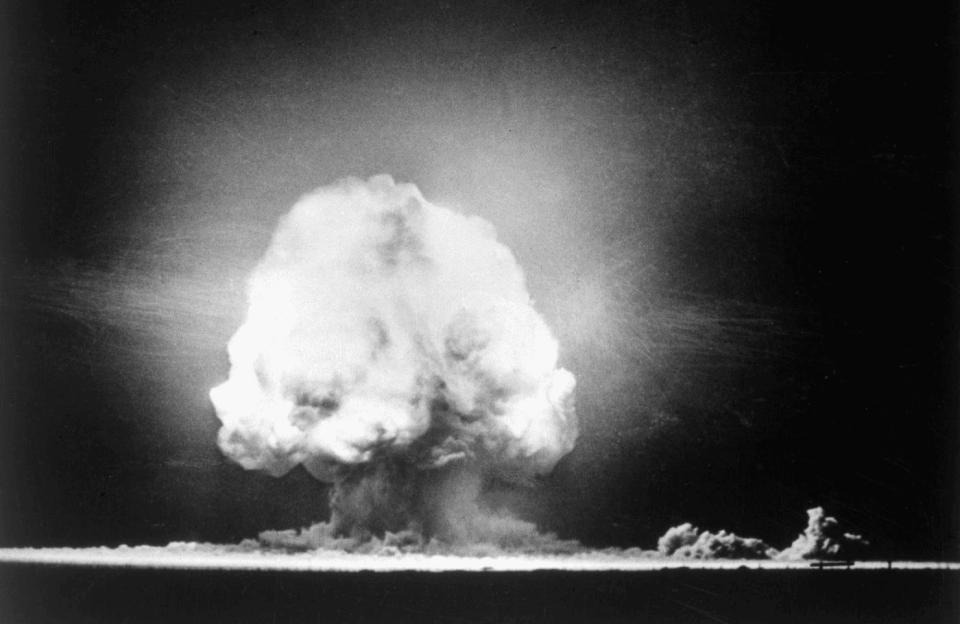 July 16, 1945: The Trinity test ignited the first atomic bomb, sparking the Atomic Age.