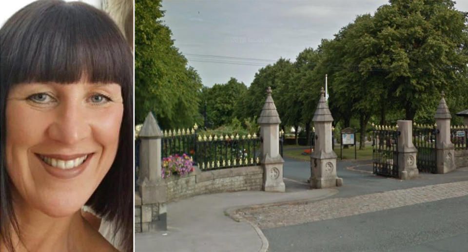 Lindsay Birbeck, left, and the cemetery she was found out. (PA Images/Google Maps)