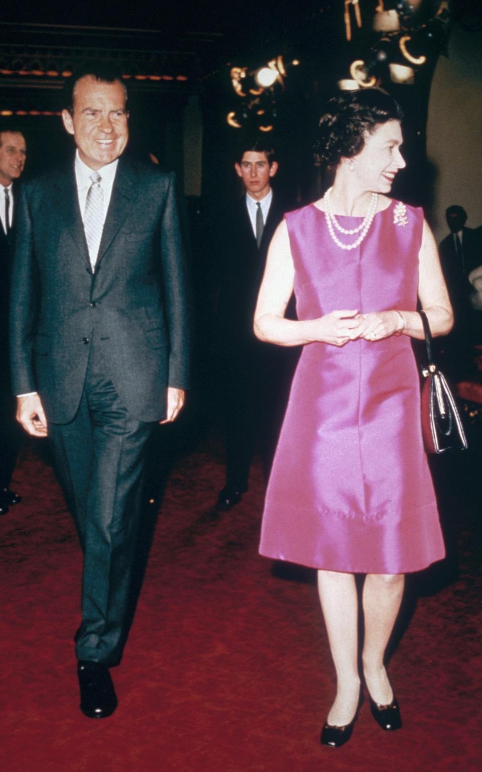 The Queen with US President Richard Nixon - Hulton