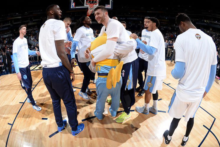 OK, maybe don't add Rocky, but most other Nuggets are in play next week. (Photo by Garrett Ellwood/NBAE via Getty Images)