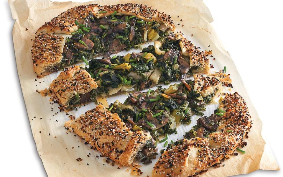 <p>Mark Boughton</p><p>Vegetarians will love this hearty Boursin galette with everything seasoning on the crust.</p><p><strong>Get the recipe:<a href="https://parade.com/1290693/jonashton/spinach-and-mushroom-galette-with-everything-crust/" rel="nofollow noopener" target="_blank" data-ylk="slk:Spinach and Mushroom Galette With Everything Crust;elm:context_link;itc:0;sec:content-canvas" class="link "> Spinach and Mushroom Galette With Everything Crust</a></strong></p><p><strong>Related: <a href="https://www.yahoo.com/lifestyle/55-best-mushroom-recipes-freshly-215802395.html" data-ylk="slk:55 Best Mushroom Recipes For Earthy Flavor;elm:context_link;itc:0;sec:content-canvas;outcm:mb_qualified_link;_E:mb_qualified_link;ct:story;" class="link  yahoo-link">55 Best Mushroom Recipes For Earthy Flavor</a></strong></p>