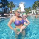 <p>Coco Austin, wife of Ice-T and mom to baby Chanel, hit the pool with her baby girl during <a rel="nofollow noopener" href="https://www.instagram.com/p/Bf9dTd6F5YE/?utm_source=ig_embed" target="_blank" data-ylk="slk:a family trip to the Bahamas;elm:context_link;itc:0;sec:content-canvas" class="link ">a family trip to the Bahamas</a>. Can you tell their bathing suits are supposed to make them look like mermaids? (Photo: Coco via Instagram)<br><br></p>