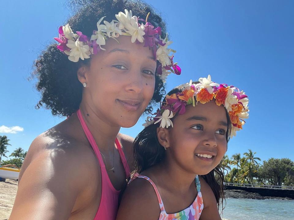 Tamera Mowry and Ariah