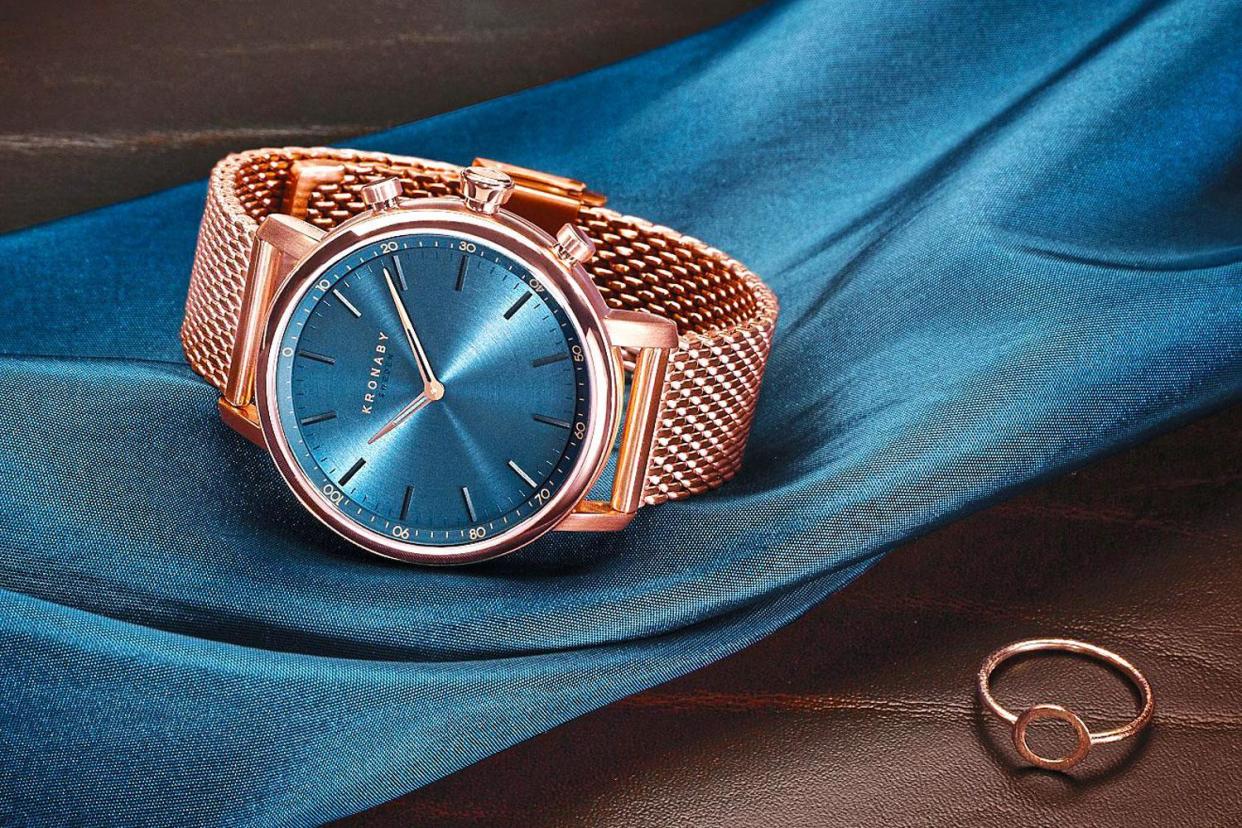 Good time: The Kronaby watch has a chic, analogue look but incorporates high-tech functionality