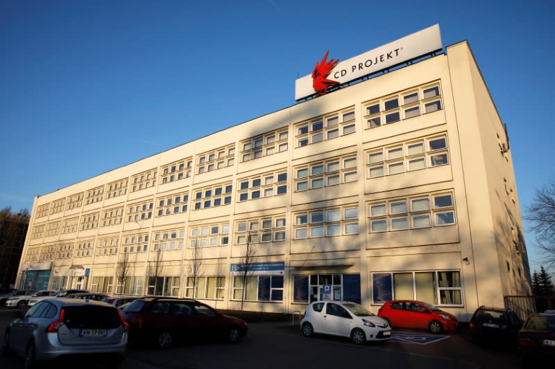 Cd Projekt headquarters is pictured in Warsaw