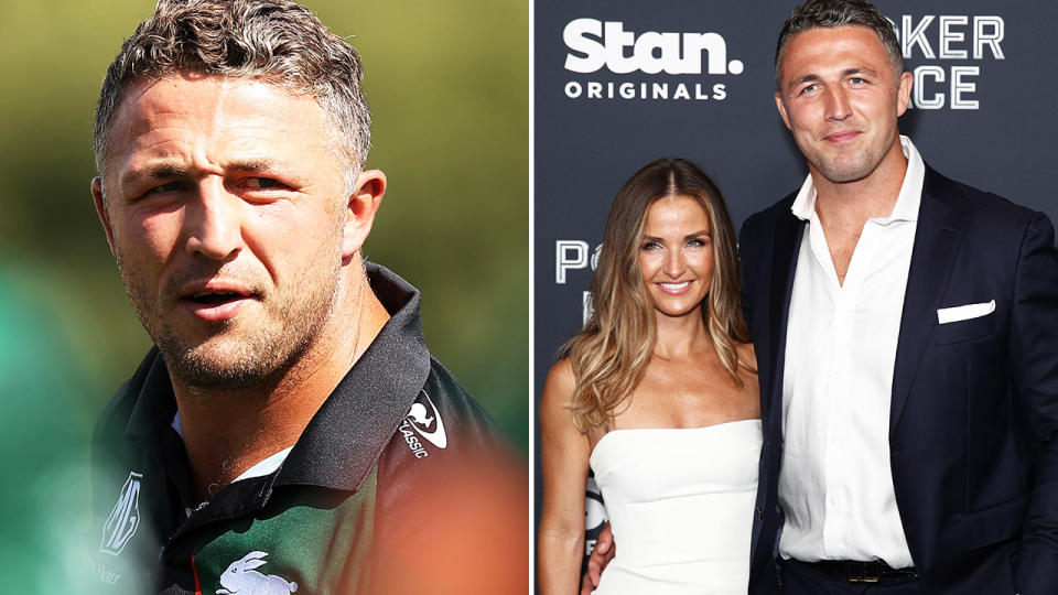 Sam Burgess and partner Lucy Graham.