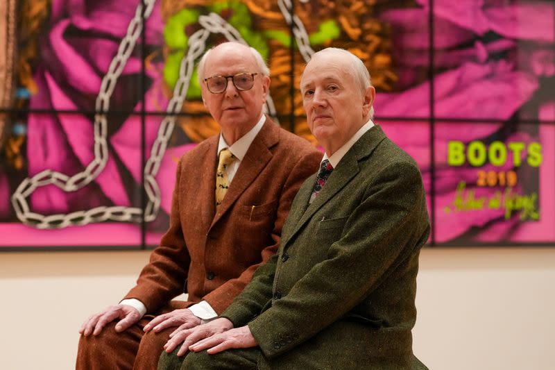 Art duo Gilbert & George debut 'The Gilbert & George Centre' a permanent home for their artworks in East London.