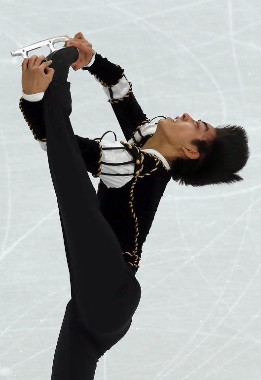 Philippines' Michael Christian Martinez performs during the men's figure skating short program during the Sochi Winter Olympics on February 13, 2014