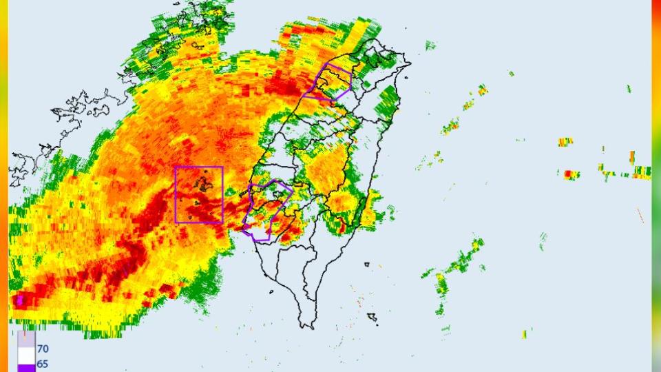 大雷雨即時訊息。（圖／氣象署）