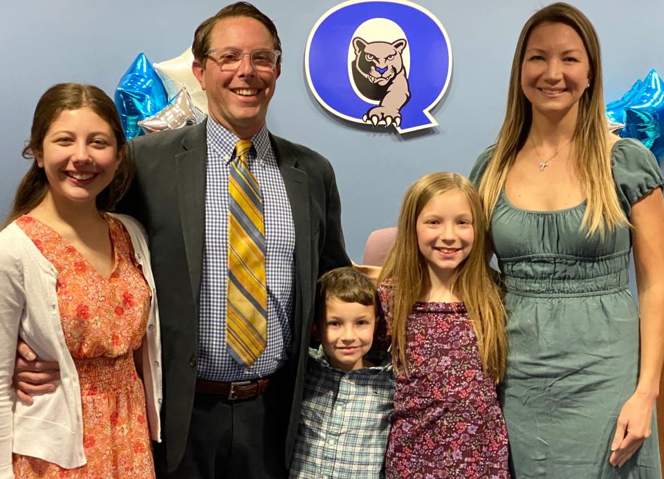 Dr. Matthew Friedman, pictured with his wife, Rebecca, and their three kids, Hannah, 11, Ethan, 6, and Rachel, 9, was hired to replace Dr. Bill Harner as superintendent of Quakertown Community School District.